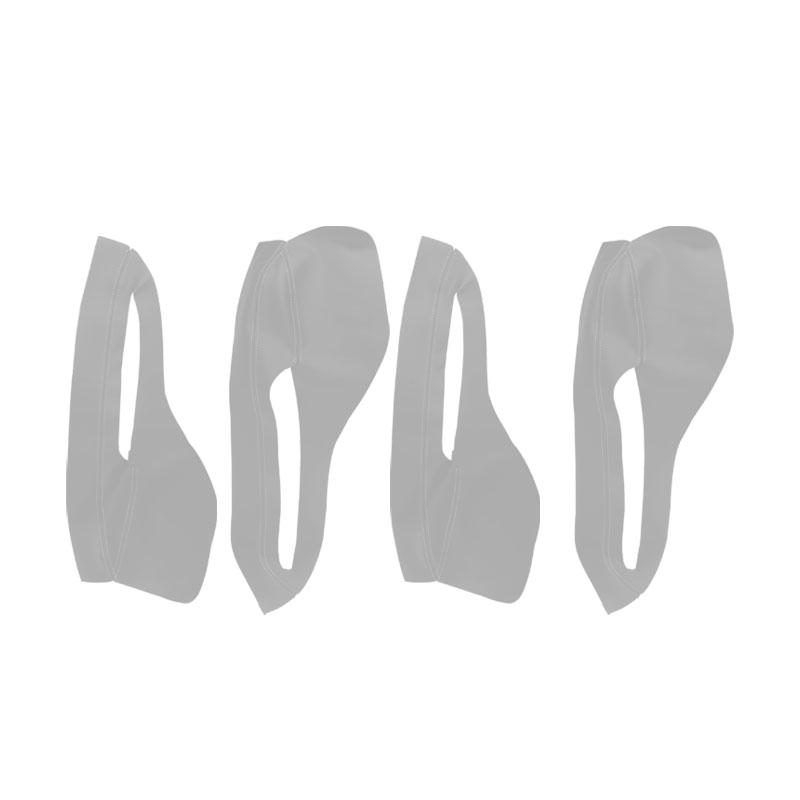 Car-styling Microfiber Leather Interior Door Armrest Panel Cover Trim 4pcs with Mount Fittings For Buick Encore 2013 -