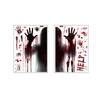 Bloodstained Handprint Scary Ghost Window Sticker Spooky Party Door Stickers  Party Supplies