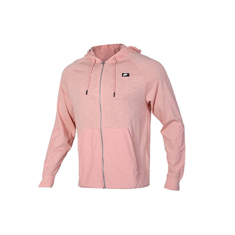Nike hooded Drawstring Sports Jacket coral red Men s CI9585-648 XXL