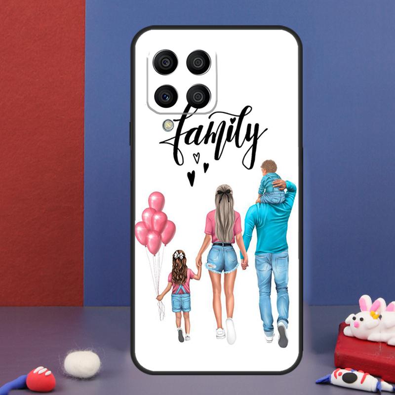 Baby Mom Daughter Girl Son Dad Case For Samsung Galaxy M31 M21 M11 M13 M54 M34 M14 M56 M36 M16 M53 M32 M52 M35 M55 M15 M06