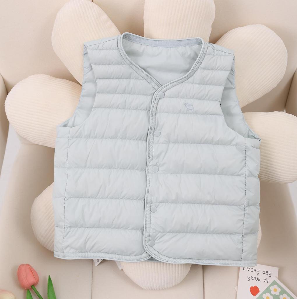 Kinder Ultraleichte Daunenweste 2025 - Neue Herbst/Winter Eltern-Kind Oberbekleidung für Jungen und Mädchen