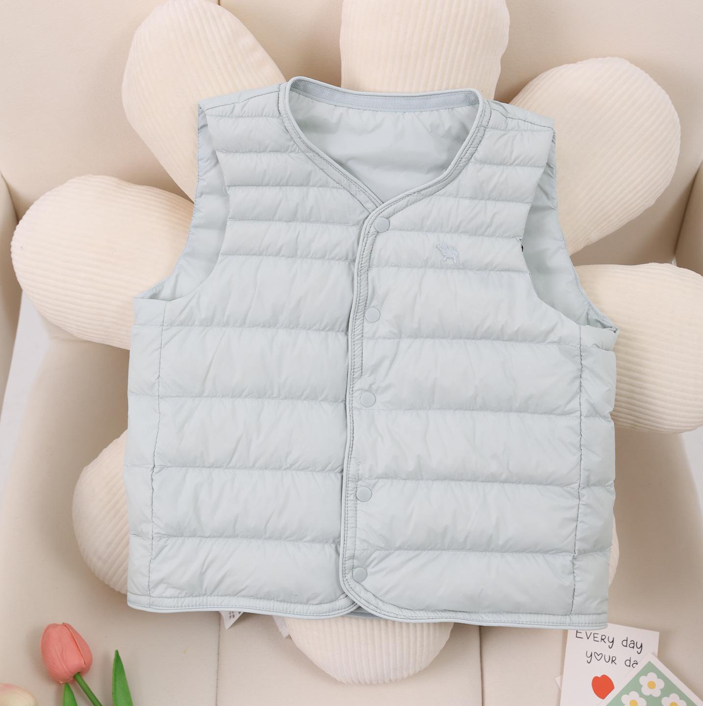 

Детский ультралегкий пуховый жилет 2025 - Новая осенне-зимняя верхняя одежда для родителей и детей для мальчиков и девочек 160 cm