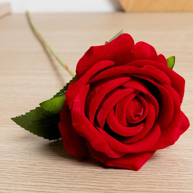 1pc /5pc Beautiful Silk Artificial Rose Flowers Wedding Home Table Decor Long Bouquet Arrange Fake Plant Valentine 'S Day Presents 