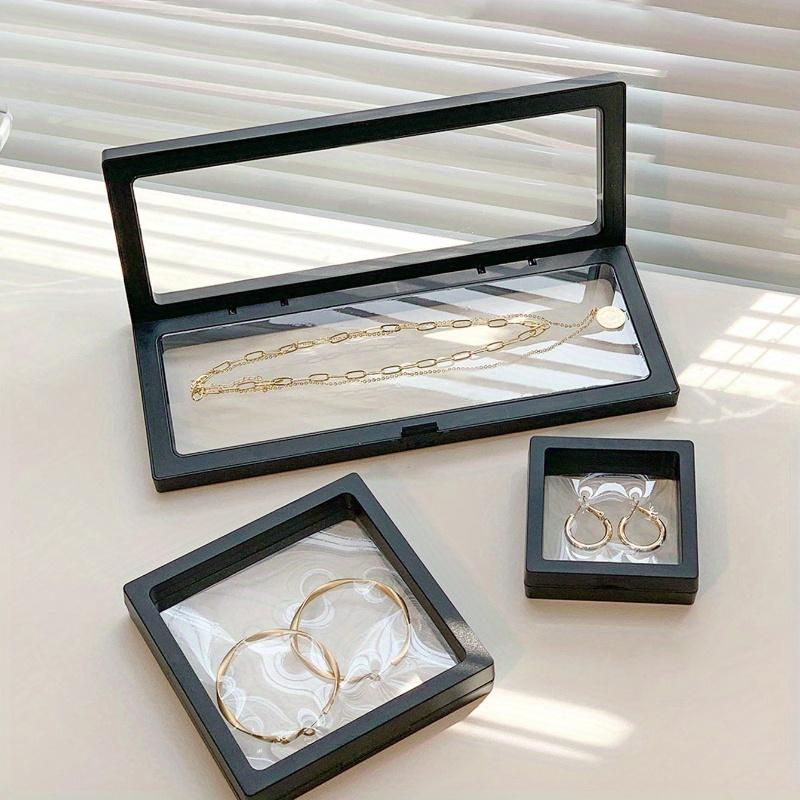 PP Jewelry Box, Simple Clear Jewelry Storage Box for Home and Travel, Gift for Valentine's Day Back To School