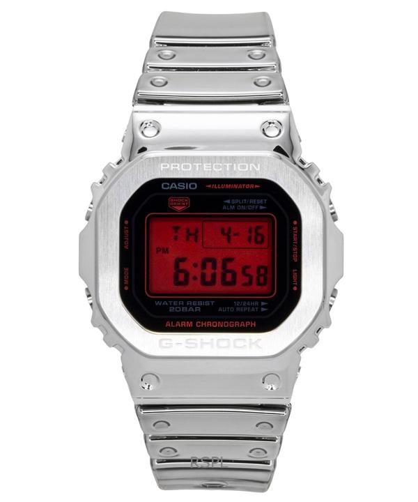 Casio G-Shock Fine Metallic Digital Silicone Strap Quartz GM-5600YRA-8 200M Men s Watch красный