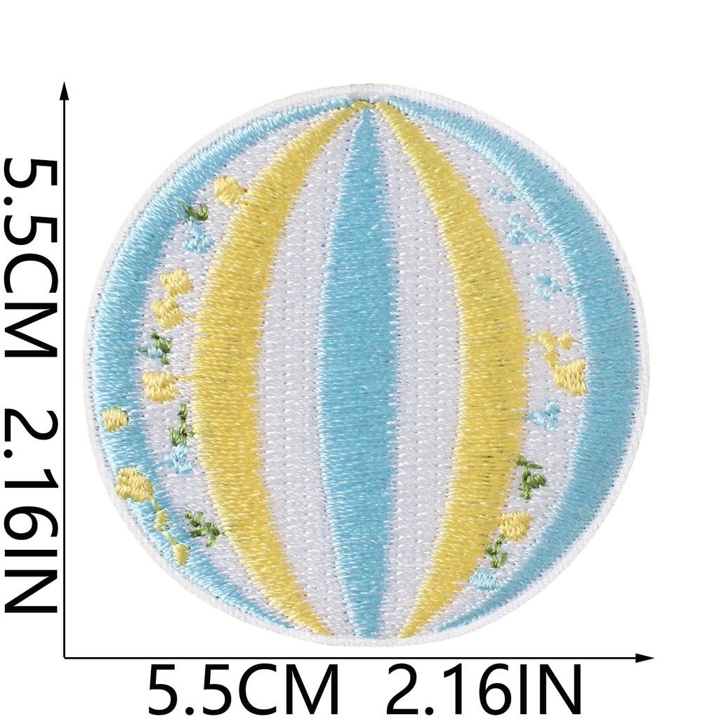 Summer Beach Style Embroidery Cloth Sticker Ironing Casual Clothing Backpack Shoes And Hats Personalized Decoration Repair Fabric Sticker