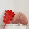 Shaped Leaf Trendy Floral Plush Pillow With Embroidery Detail For Home Decor Office