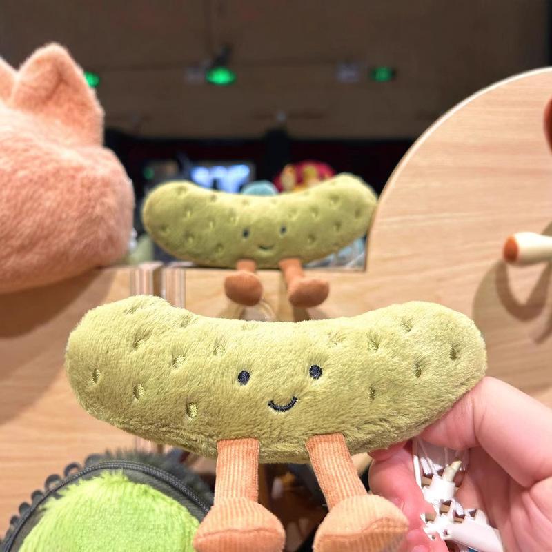 Cute Pickle Fun Stuffed Pickle Plush Toys Comfort Soothing Doll Exquisite Ornament Pillow Home Decorations Kawaii Girl Gift