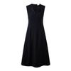 PORTS Women's 2025 Early Spring Waist-Cinched Sleeveless Midi Dress