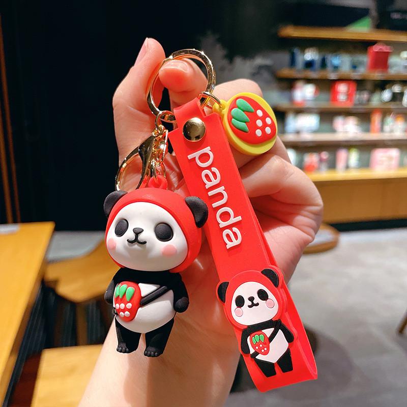 Keychain Colorful Panda Fruitinspired Delightful Design For Birthdays And Parties