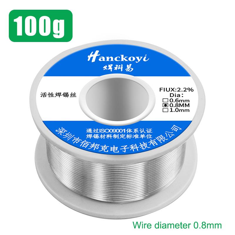 

Набор инструментов для пайки Припой 100/50 г с канифольной пастой-флюсом 30 г Безотмывочный паяльный сердечник, предназначенный для ремонта электроники