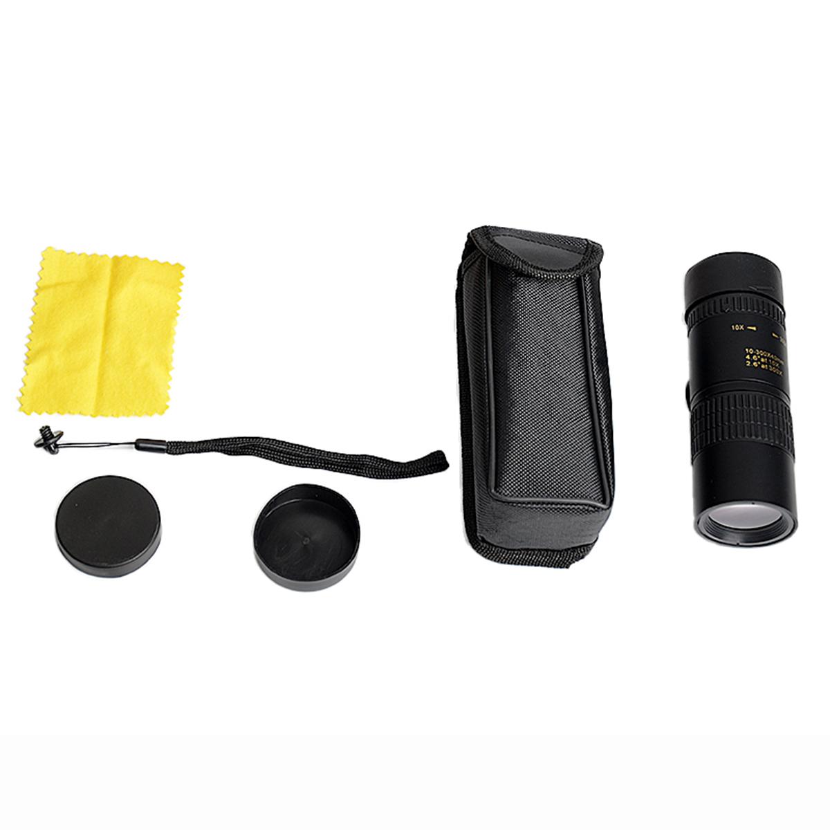 10-300x40 Zoom Teleskop HD 4K Tragbar Starkes Fernglas Große Reichweite Professionelles Monokular BAK4-Prismen Für Jagd Camping