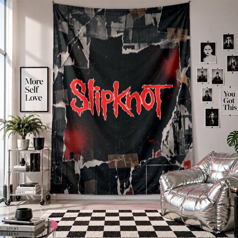Slipknot Wall Tapestry Home Decor Wall Hanging Cloth for Bedroom Living Room Background