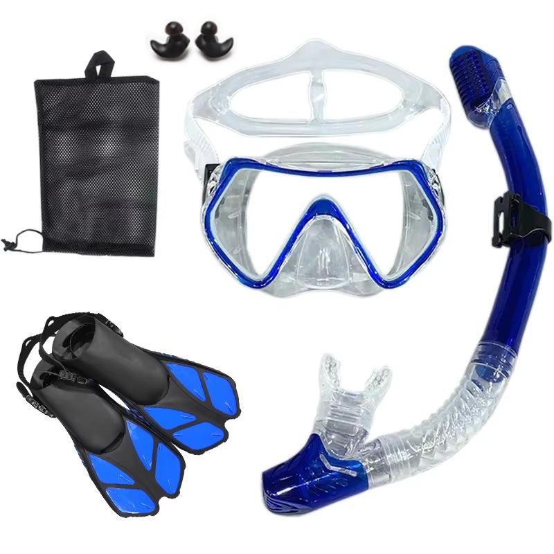 

Маска для дайвинга, регулировка трубки, ласты-лягушки, набор из трех предметов L/XL