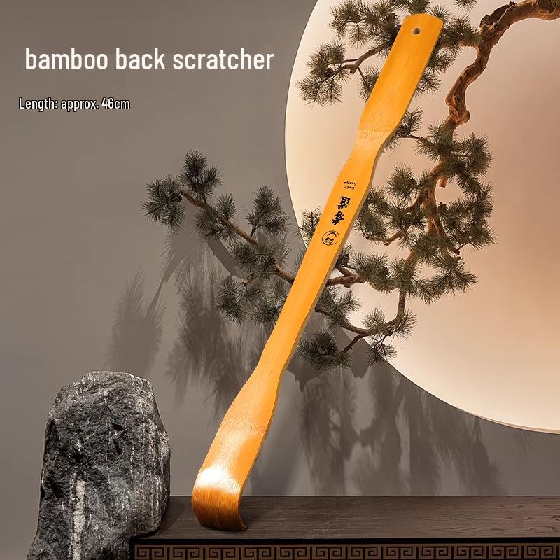 Bamboo Back Scratcher & Head Massager - Itch Relief for Home Use