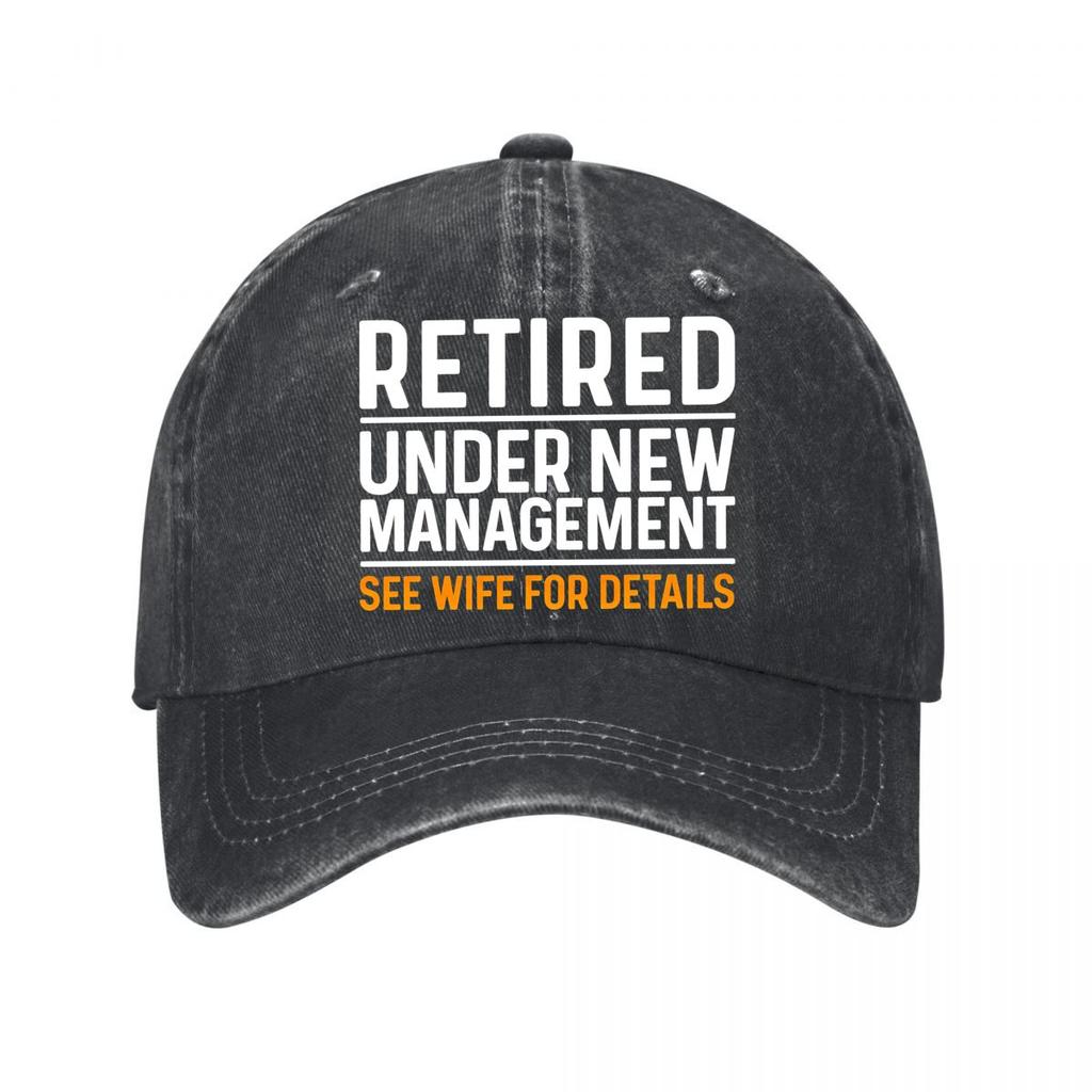 Retired Under New UnisexageUnisext Vintage Baseball Cap New Vintage Washed Cotton Baseball Cap Parent Kids Sun Hats