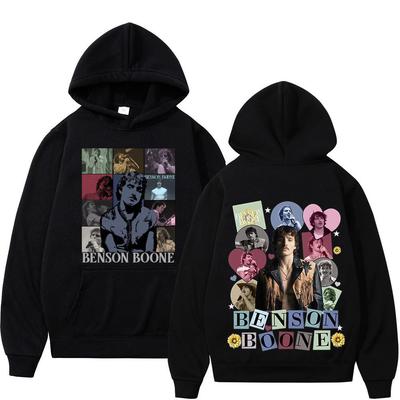 Benson Boone American Heart Tour 2025 Vintage Print Hoodies Men Women Fashion Pullover Long Sleeves Hip-hop Casual Man Tracksuit