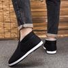 Old Beijing Cloth Shoes Men's Fleece Thickened Middle-aged and Elderly Father Shoes Men's One-pedal Men's Cloth Shoes Driver's Chef Shoes
