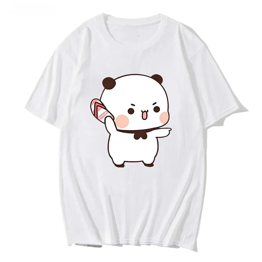 Cute Bear LOVE T Shirt Women Bubu Dudu Couple Tops Tee Summer Short Sleeve Tshirts Female Korean Casual Girl Tshirt Camisetas