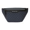MICHAEL KORS COOPER Coated Canvas Fanny Pack Mini Men's Blue 37T4LCOY1B-ADMRL PLBLUE