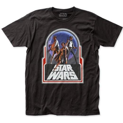 Men s Star Wars Retro Trio T-Shirt Luke Skywalker Han Solo Princess Leia - New 4XL