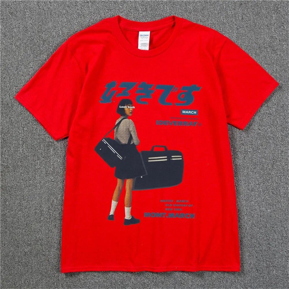 Hip Hop Streetwear Harajuku T Shirt Mädchen Japanische Kanji Drucken T-shirt 2022 Unisex Sommer Kurzarm T-Shirt Baumwolle Lose Tops tees