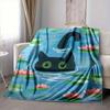 1pc Cat Pond Lightweight Flannel Blanket, Comfortable and Warm Blanket, for Office and Camping Sofa Bed, Livingroom014