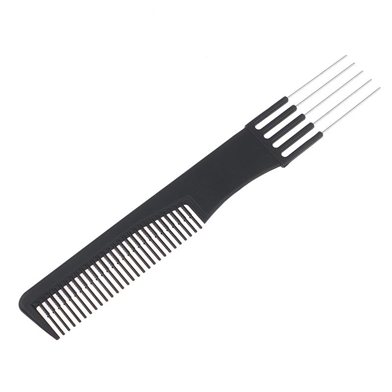 1×Barber Salon Double Sided Tooth Hair Comb Steel Needle Tail Comb Hairdressing