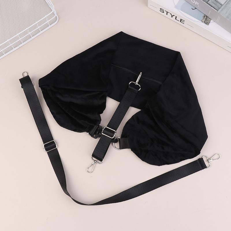 Neck Pillow Travel Pillow Sleeping Pillows Bag With Fillable Cover U Shaped Velvet Pillowcase Storage For Airplane Cylinder