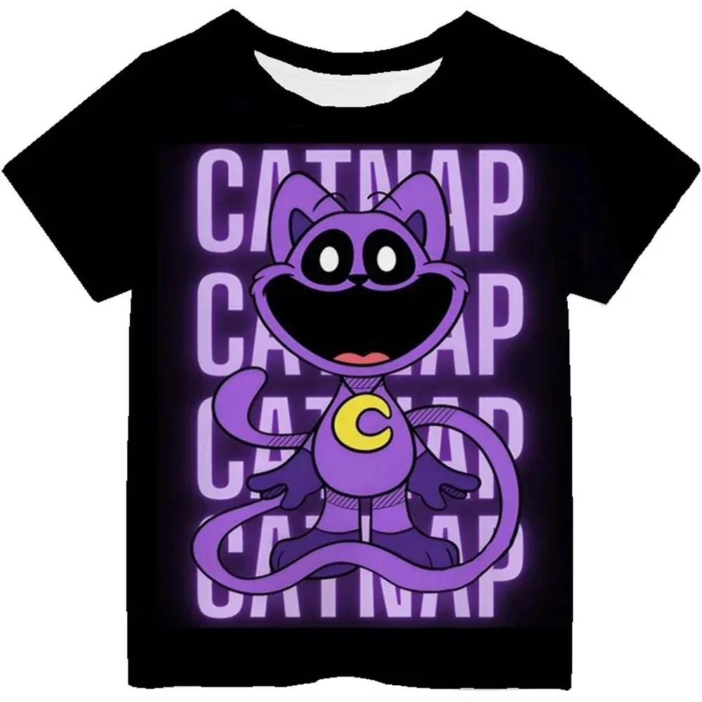 Children T Shirt Smiling Critters 3D Print Short Sleeve T-Shirt Cartoon Kids Tops Summer Clothing Casual Tee Kids Adults T-shirt