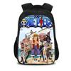 One Piece Monkey D. Luffy Double Layered Backpack School Bags Rucksack Rucksack Bookbag Travel Large Capacity Backpacks