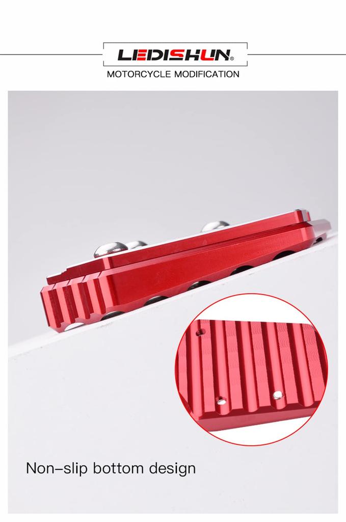 LEDISHUN Kickstand Side Stand Stand Stand Plate Extension Aluminum Compatible Honda CB150R CBR250R CB300F