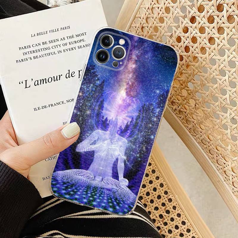 Mandala Chakra Insist Yoga Handyhülle Silikon Weich für iphone 14 13 12 11 Pro Mini XS MAX 8 7 6 Plus X XS XR Hülle