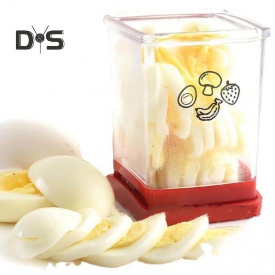 1/2/3 Pcs Fruit Cup Slicer with Push Plate Strawberry Bananas Kiwis Cutter Integrated Blade Design Dishwasher Safe Vegetable Salad Kitchen Gadget