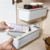 Punch-Free Wall-Mounted Pull-Out Storage Rack for Bathroom and Kitchen