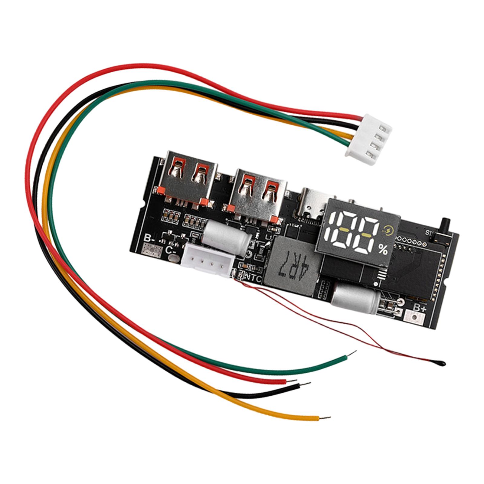 

3S 4S 5S Mobile Power Module Circuit Board with QC3.0 PD100W 65W Fast Charging Capabilities Optional Type C Type A Port 4S 100W