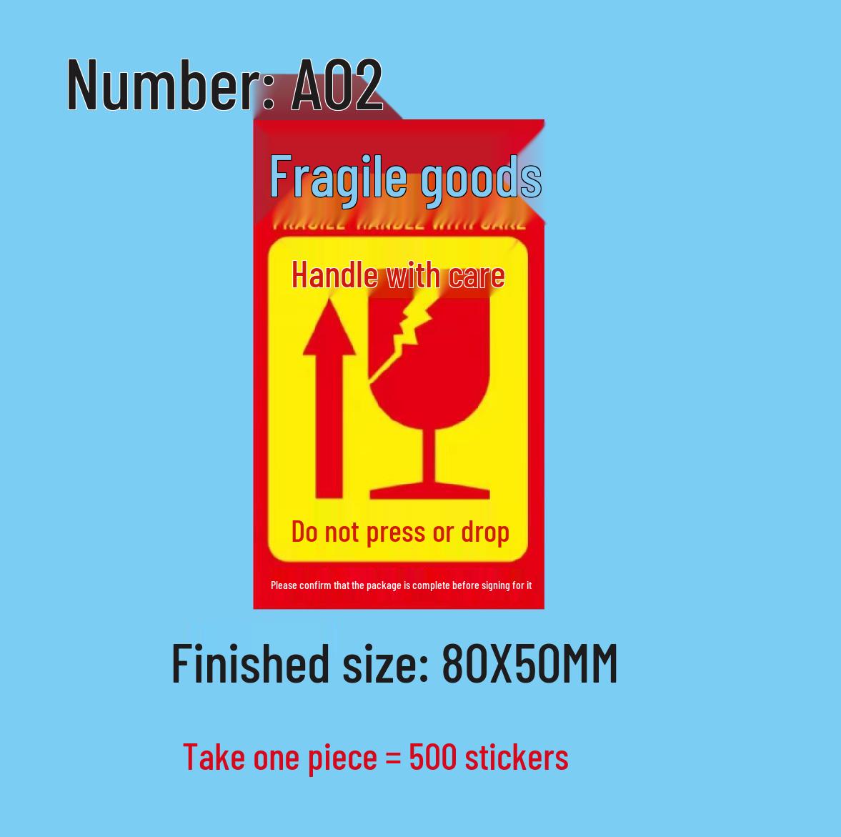 Handle with Care Fragile Packing Tape: Warning Stickers for Shipping & Protection