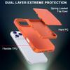 For iPhone 17 Pro Max Case PC + TPU Phone Cover with Hidden Mirror Card Holder Kickstand