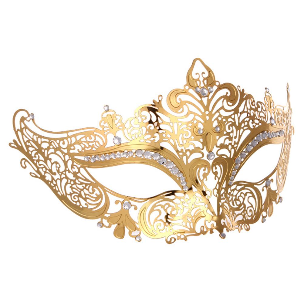 Metall Maskerade Maske Damen Glänzend Venezianische Party Abschlussball Maske
