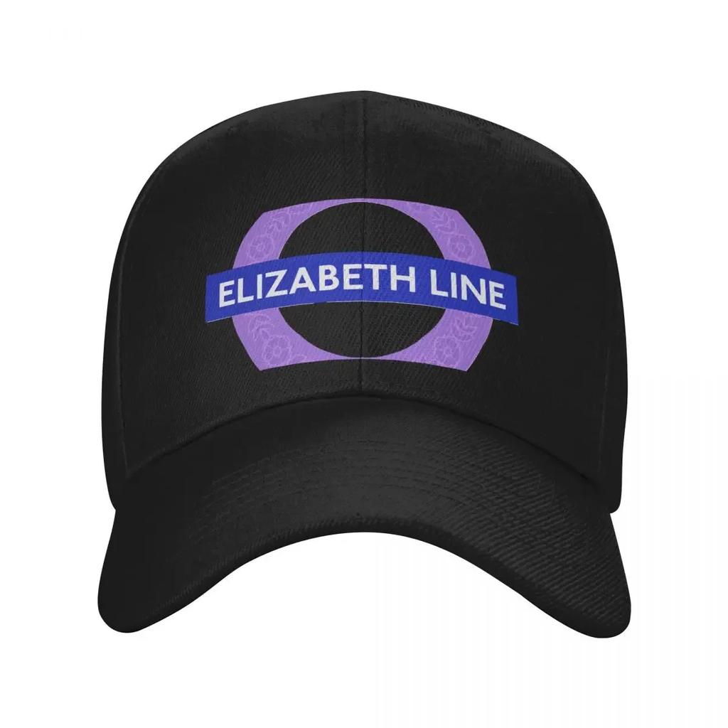 New Elizabeth Line with crown Classic Baseball Cap Unisexs big size hat sun hat Wild Ball Hat F Boy Womens