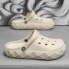 Stepping On Shit Feeling Hole Shoes Men Wear Thick-Soled Non-Slip Bag Head Drag Soft-Soled Dual-Purpose Beach Cool Slippers