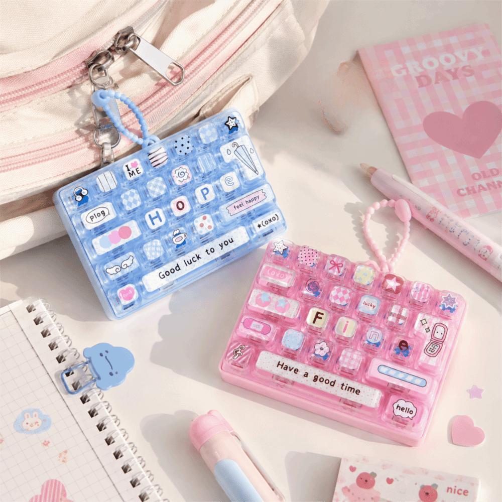 26-Key Mini Keyboard Pendant Cute Design Keyboard Keychain  Desktop Decoration