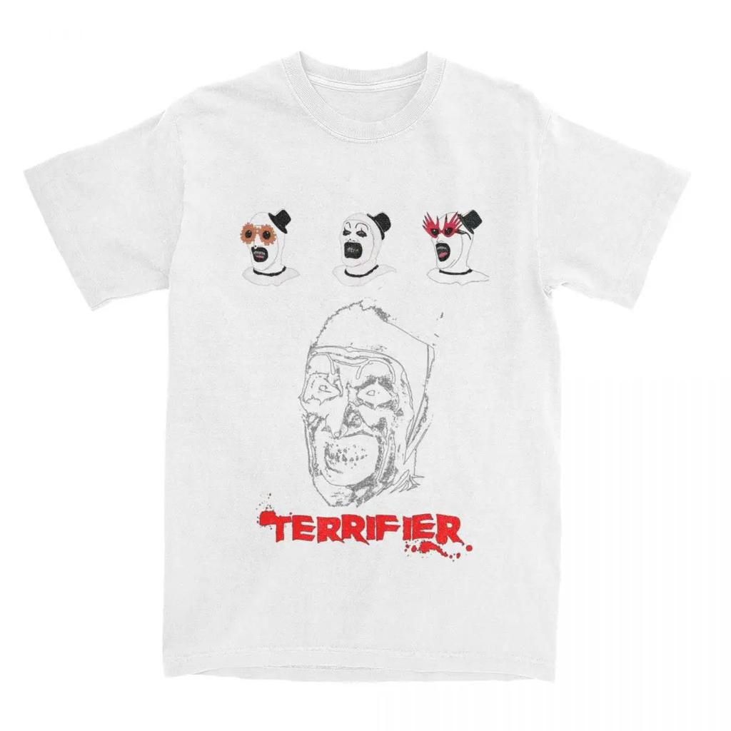 Neuartige Terrifier 2 Clown-T-Shirts für Männer und Frauen, Baumwolle, Art The Clown, T-Shirt, Sommerkleidung