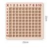 Juego de Mesa de Multiplicación 99 Sin Olor de Madera Juguete Educativo Montessori para Niños Práctica de Conteo Ayuda para el Aprendizaje Preescolar