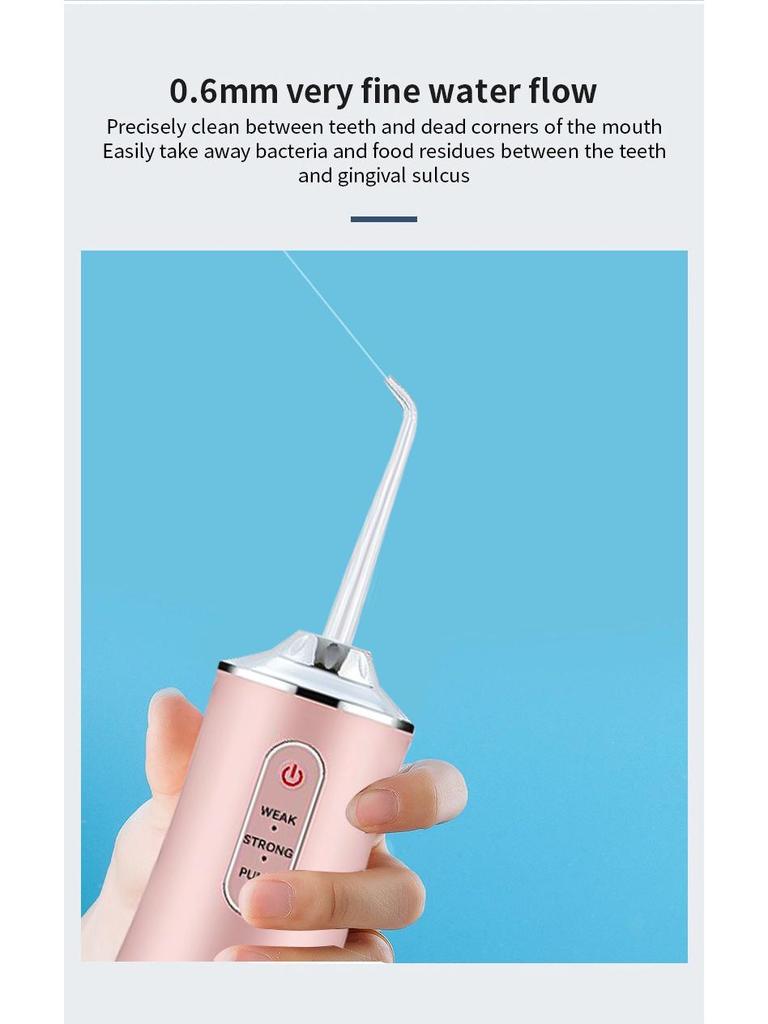 Portable Electric Teeth Cleaning and Water Flosser Device for Home Use