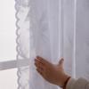 American Jacquard Window Screen Transparent Curtains Living Room Bedroom Dining Room European and American Curtains