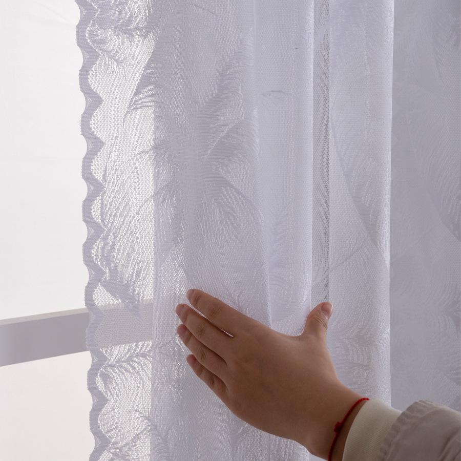 American Jacquard Window Screen Transparent Curtains Living Room Bedroom Dining Room European and American Curtains