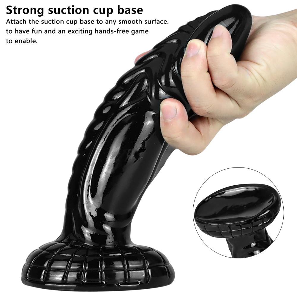 Big Black Dildo for Anal Plug Women Sex Toy for  Slave Suction Penis Realistic Chastity Adult Fisting