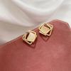 Silver Needle Diamond Stud Earrings: Elegant, Simple Design for Women