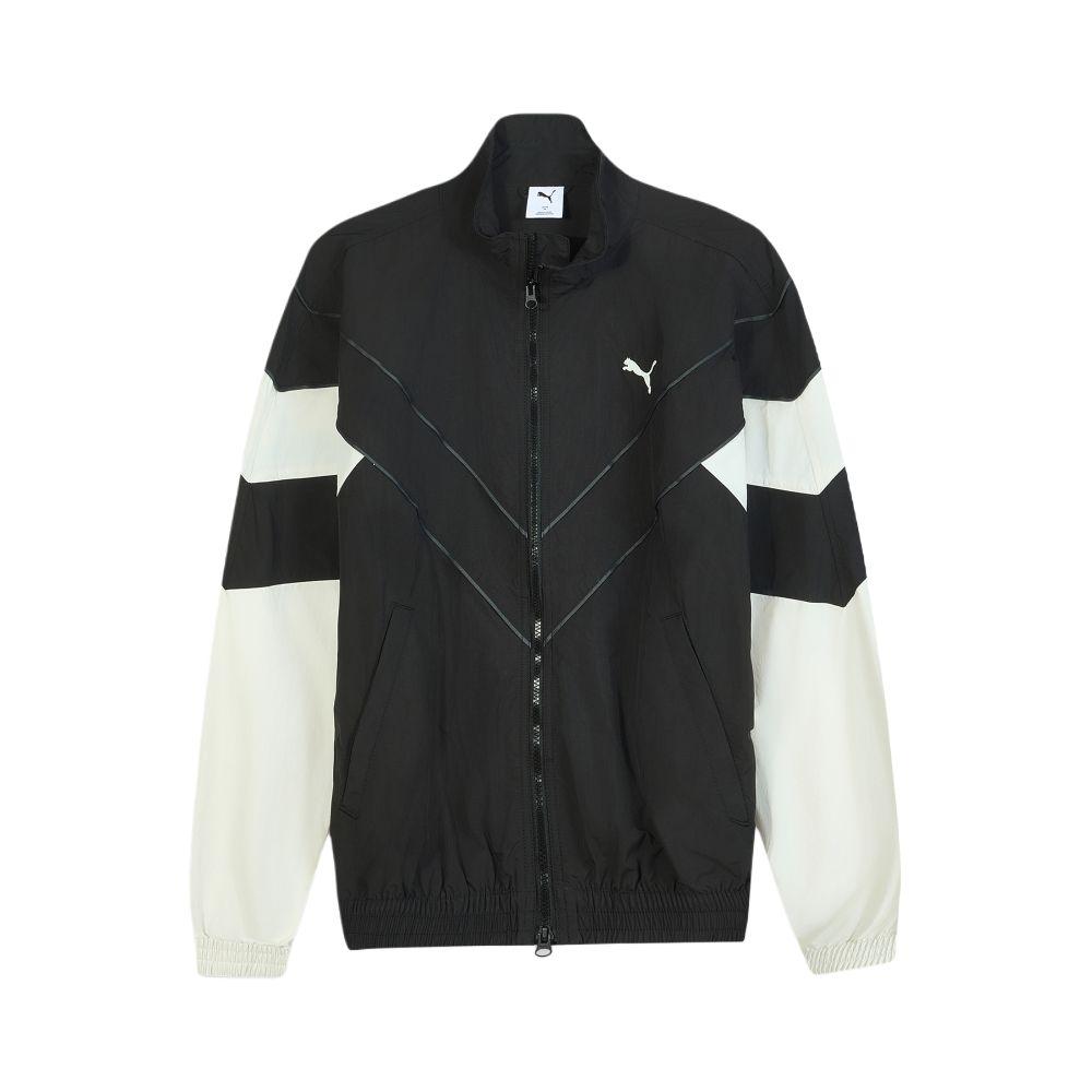 Puma Retro Colorblock Oversized Brand Logo Comfortable Zip Collar Long Sleeve Jacket Unisex jackets 634278-51